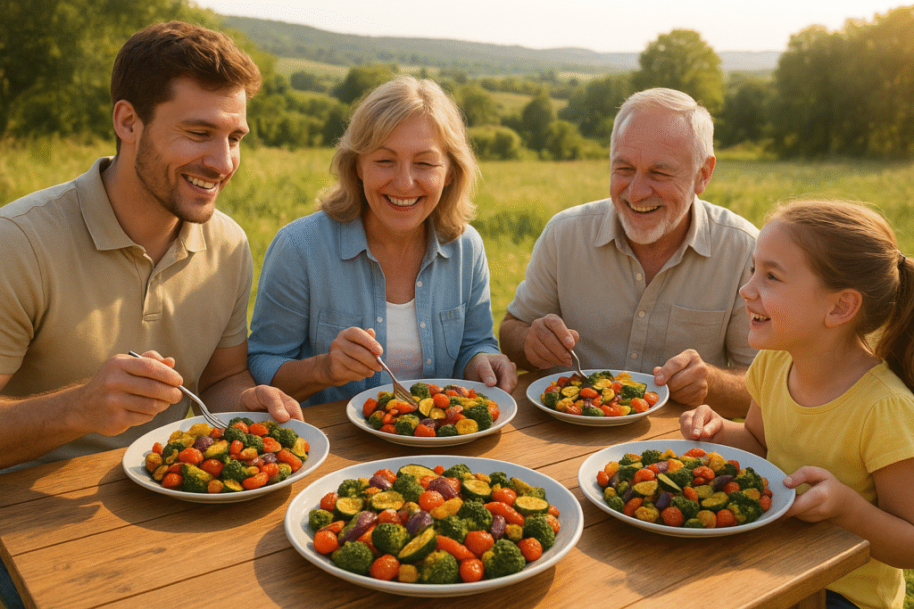 ChatGPT Image 3 may 2025, 13_48_07 Verduras asadas con sabor mediterráneo en freidora de aire: Receta fácil, saludable y sabrosa