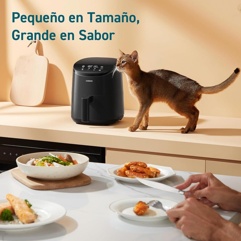 Qué freidora elegir si vives solo o en pareja...Pues la que tu gato diga!